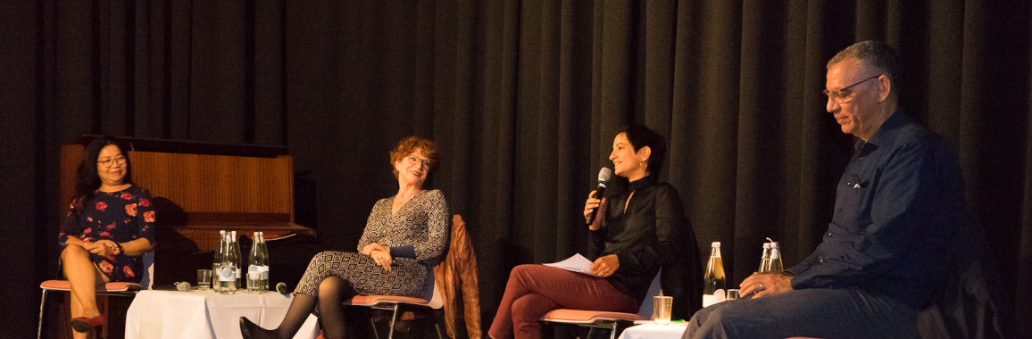 Podiumsgäste und Moderatorin der Veranstaltung am 24.09.20